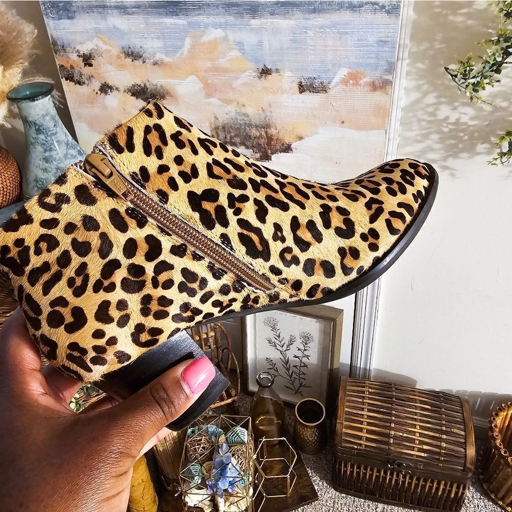 Vionic Leopard Print Ankle Boots - Picture 9 of 14